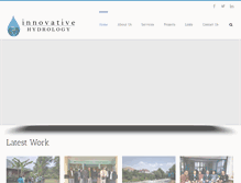 Tablet Screenshot of innovativehydrology.com